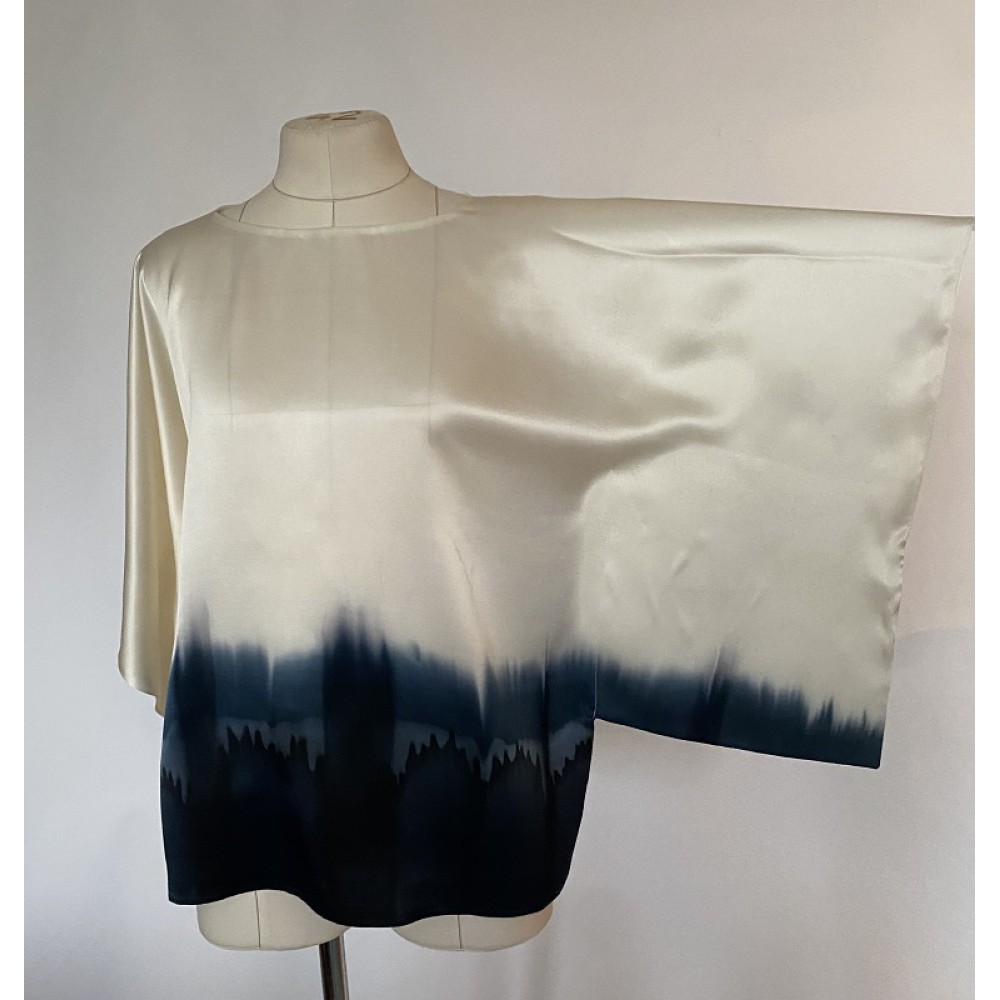 Блузка из натурального шелка Кимоно Японское утро Naomi Design 