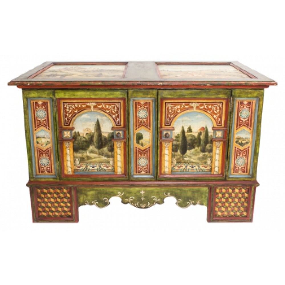 Сундук с росписью Пейзаж