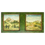 Сундук с росписью Пейзаж