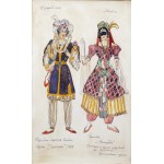 Шкаф с росписью Маскарад