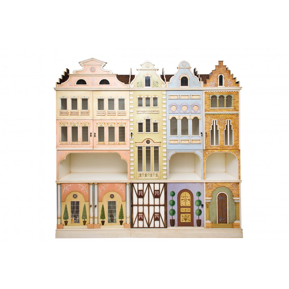 Шкаф с росписью Городок