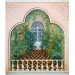 Шкаф с росписью Городок