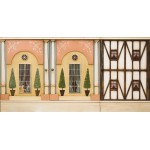 Шкаф с росписью Городок